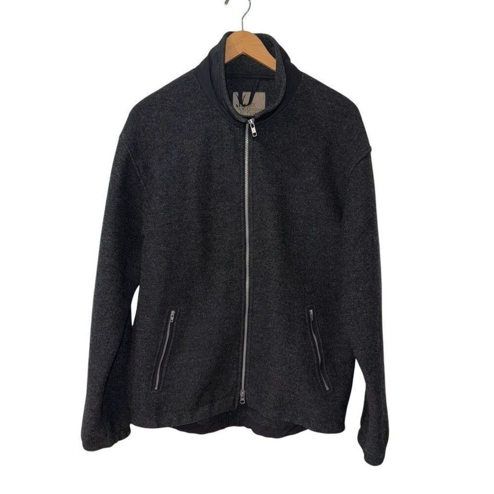 Vintage Ibex Jacket Men's Large Wool Full Zip USA Made Hiking Hunt